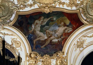 Psique e Cupido, painel de teto do Salon de la Princesse